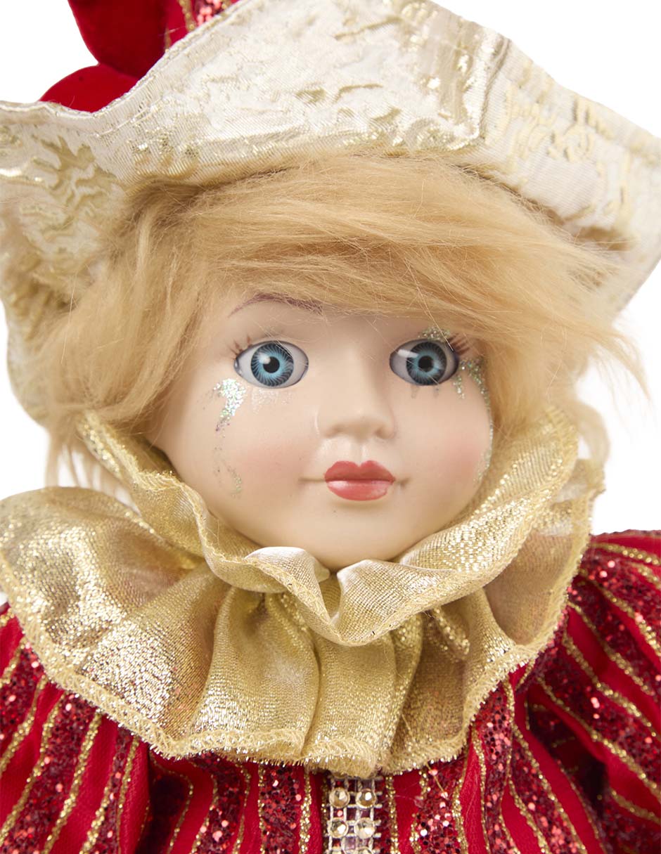 Figura decorativa de arlequín Navidad 4