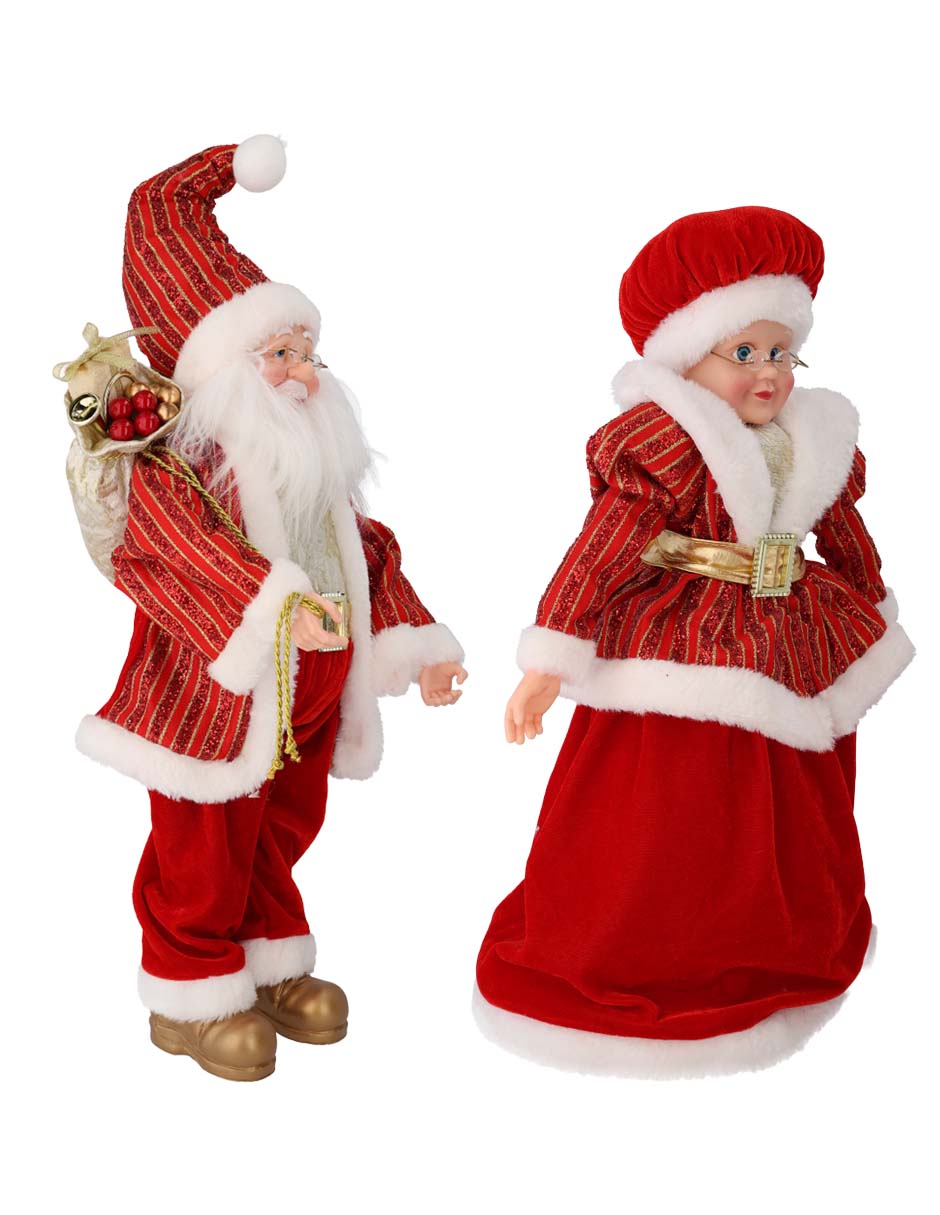 Figura decorativa de Sr. y Sra. Claus Navidad 2