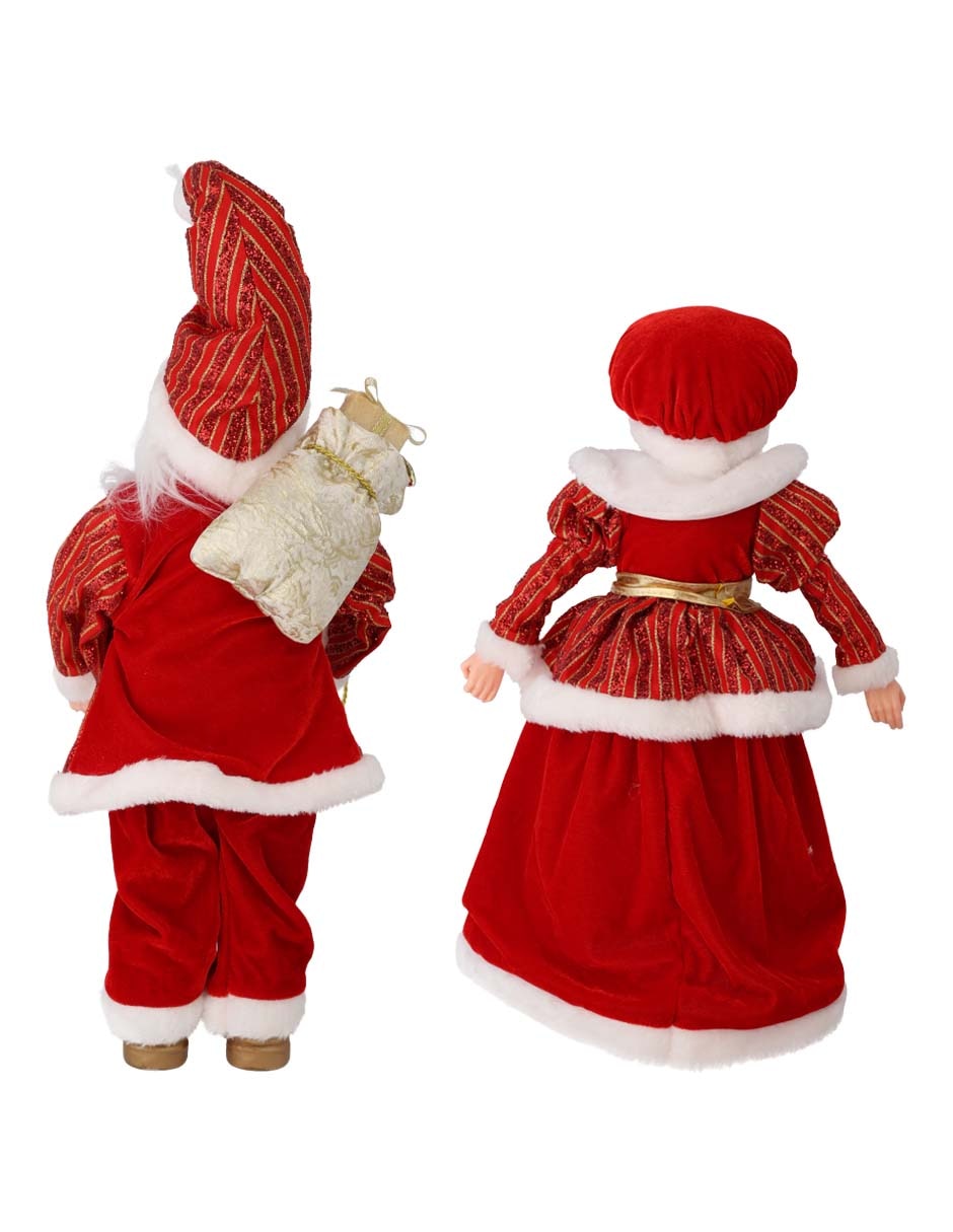 Figura decorativa de Sr. y Sra. Claus Navidad 3