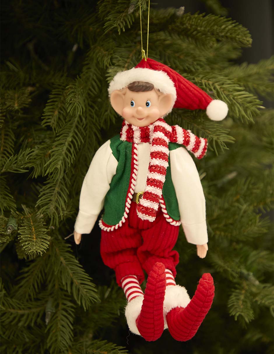 Figura decorativa de elfo Navidad Familia o colección 5