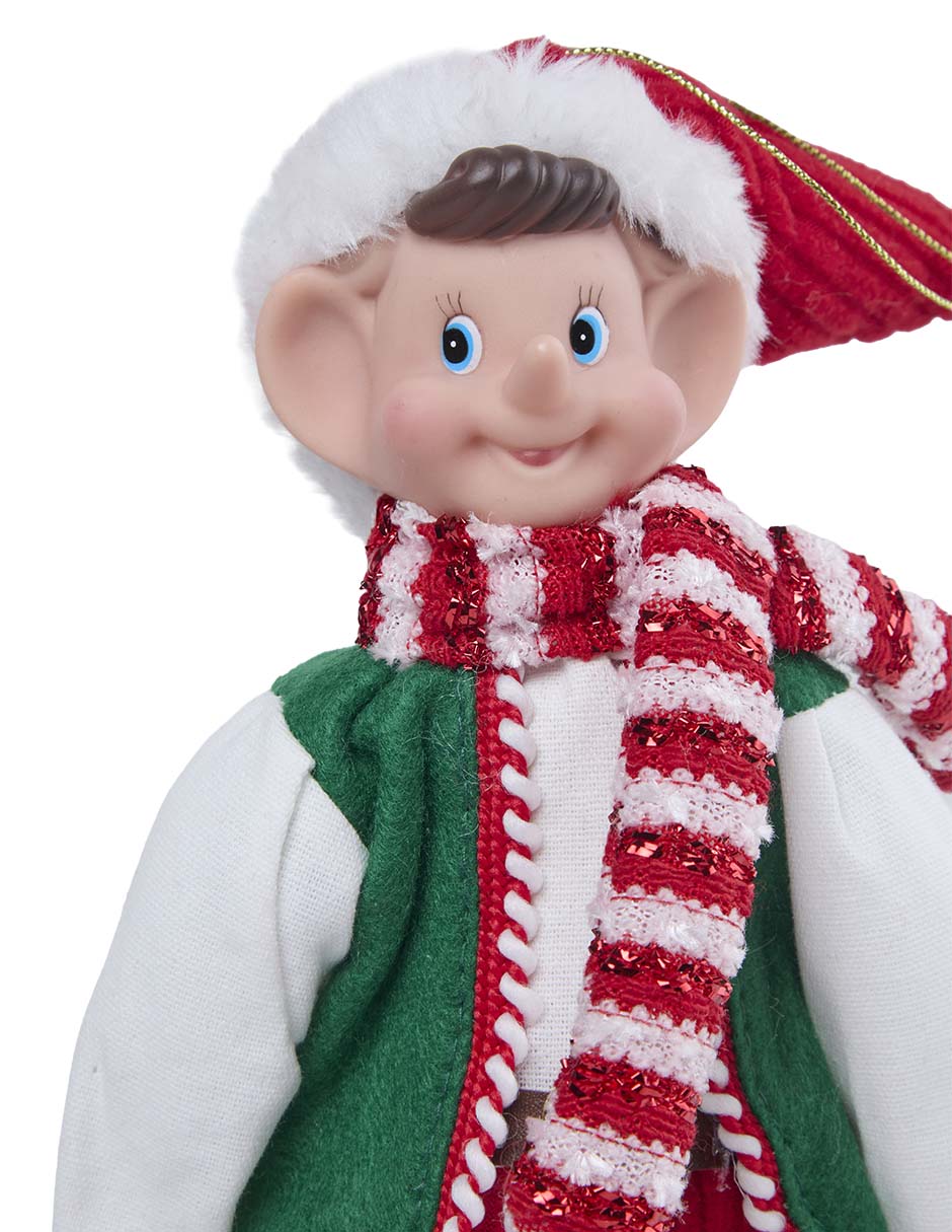 Figura decorativa de elfo Navidad Familia o colección 4