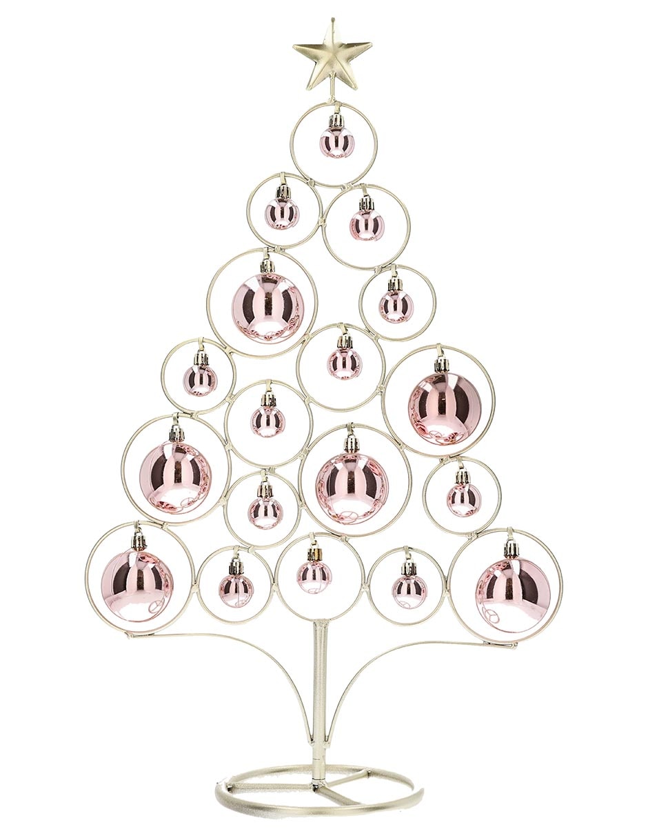 Figura decorativa de árbol de metal