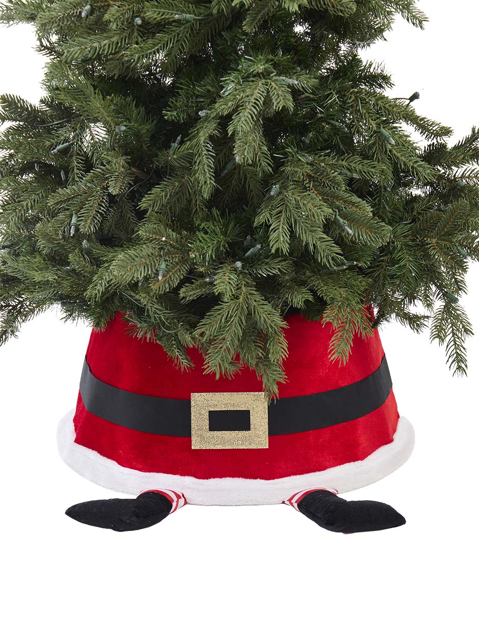 Pie de árbol estampado Santa Claus 4
