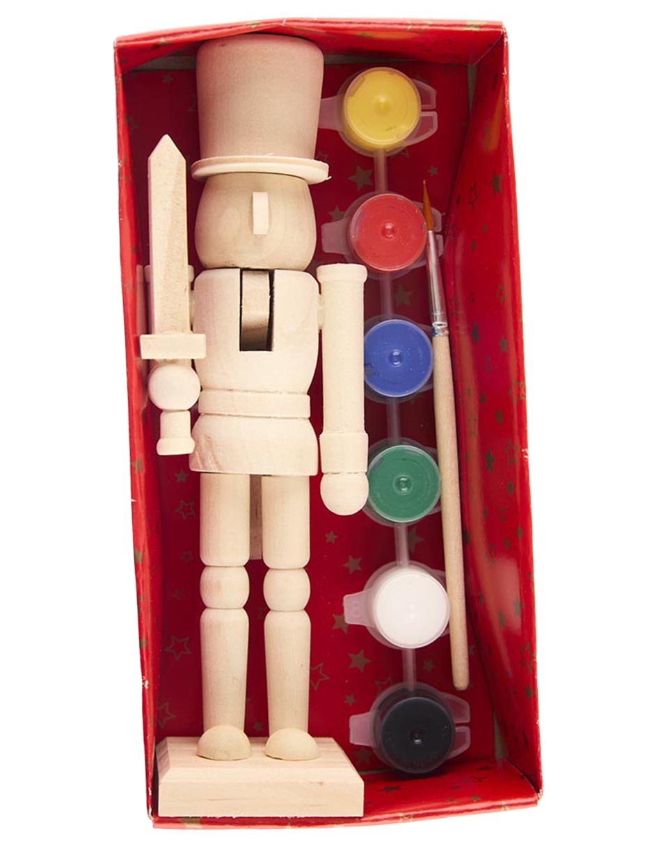 Figura decorativa de cascanueces Cascanueces de madera 6