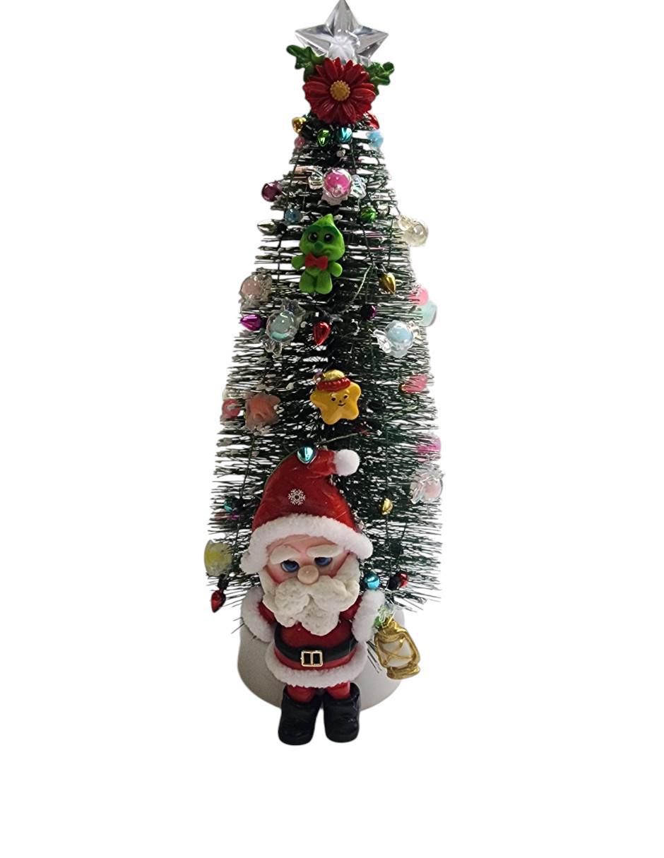 Set de figura decorativa de árbol navidad Navidad Reno, Santa y Grinch 6