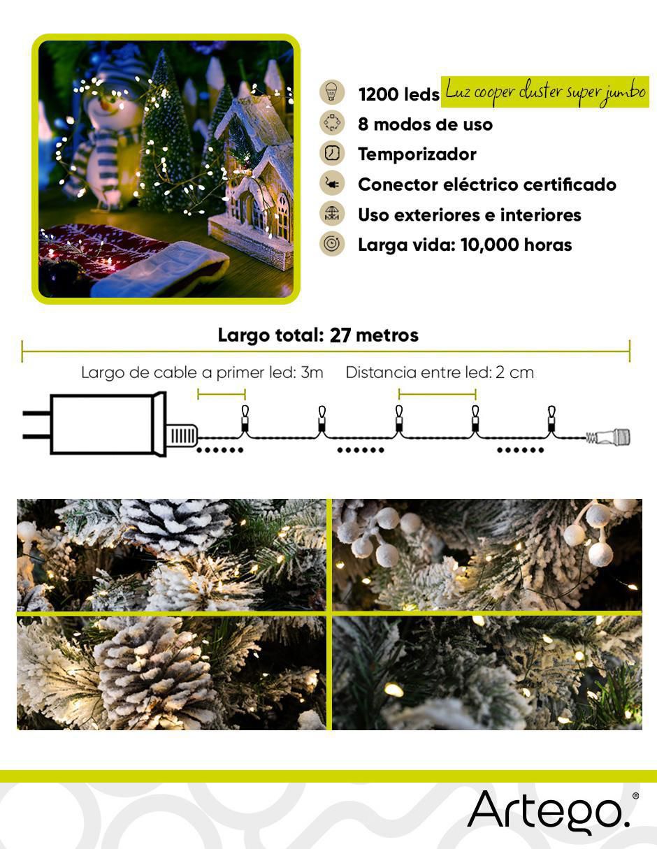 Serie LED Navideñas con 1200 focos 6