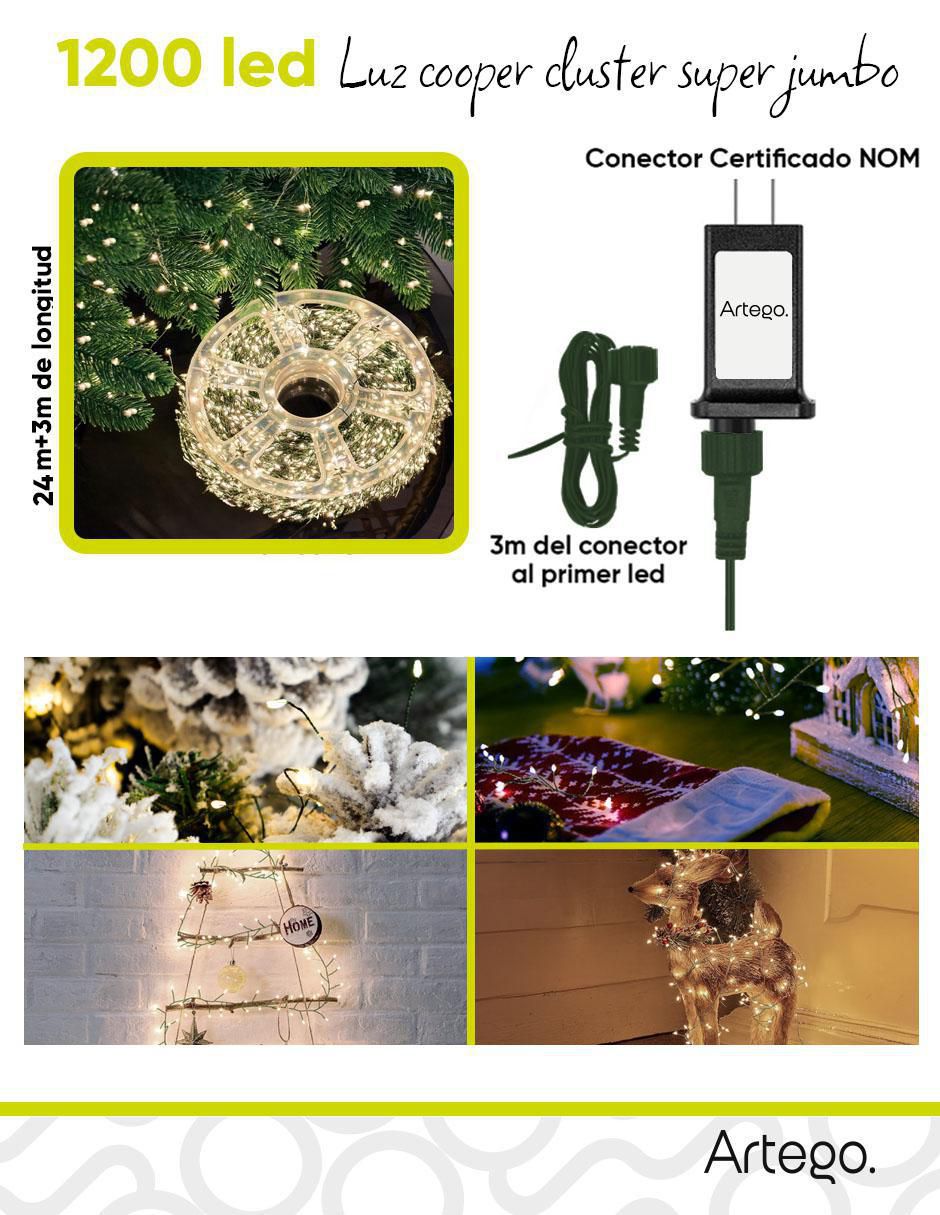Serie LED Navideñas con 1200 focos 3