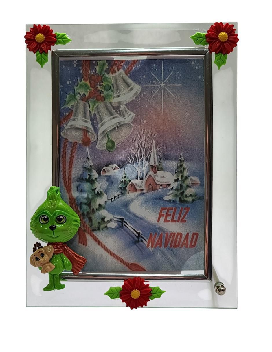 Set portarretrato Navidad de cristal para 1 foto 3