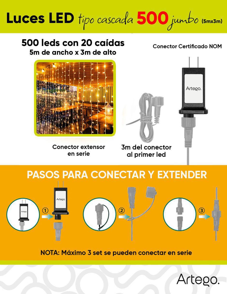 Serie LED Cascada Navidad con 500 focos 3