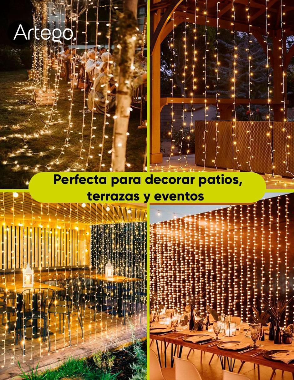 Serie LED Cascada Navidad con 500 focos 4