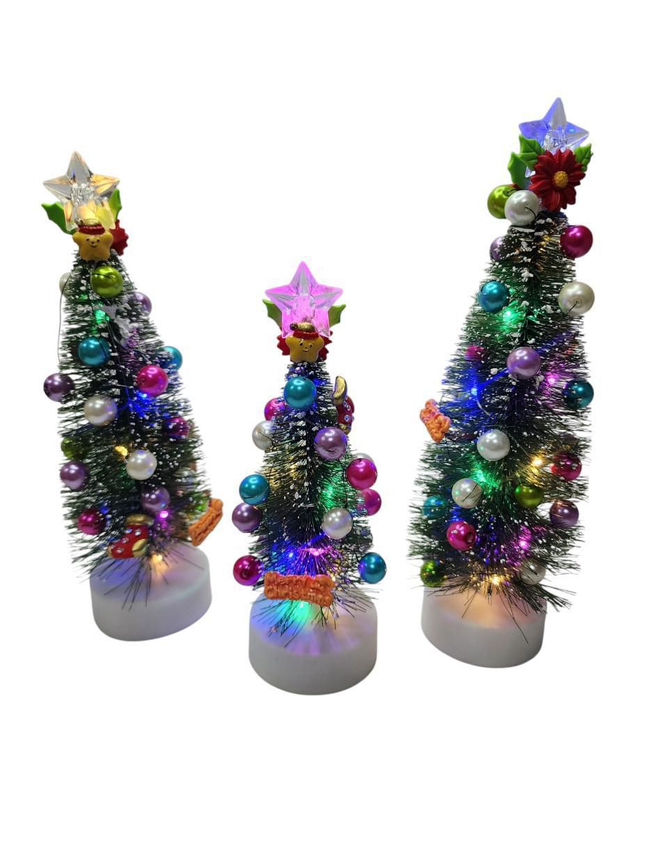 Set de figura decorativa de árbol navidad Navidad 3