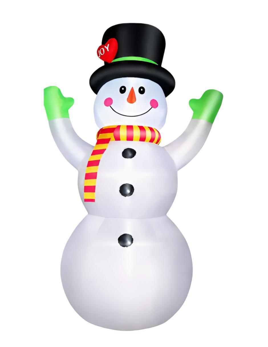 Figura decorativa de muñeco nieve
