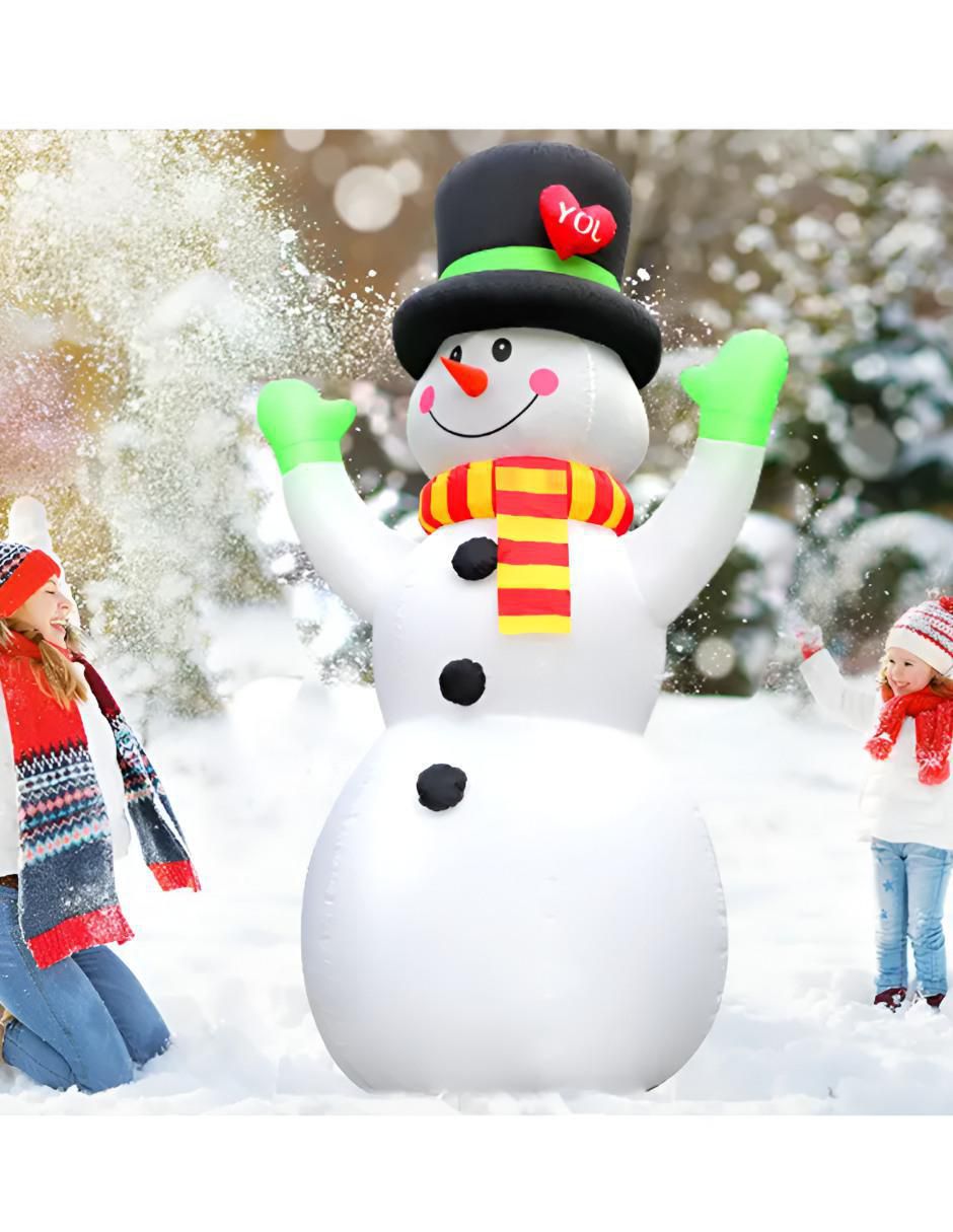 Figura decorativa de muñeco nieve 2