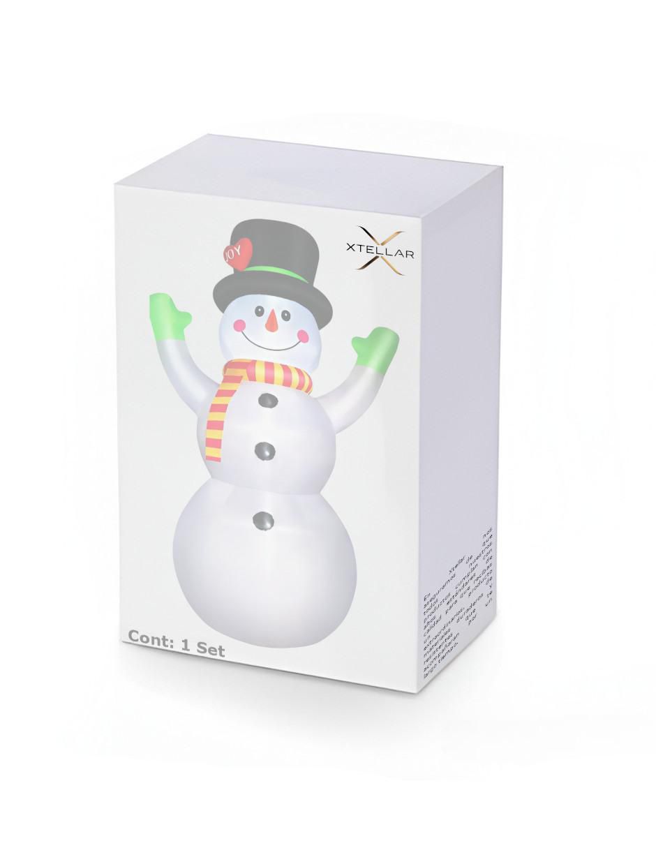 Figura decorativa de muñeco nieve 4