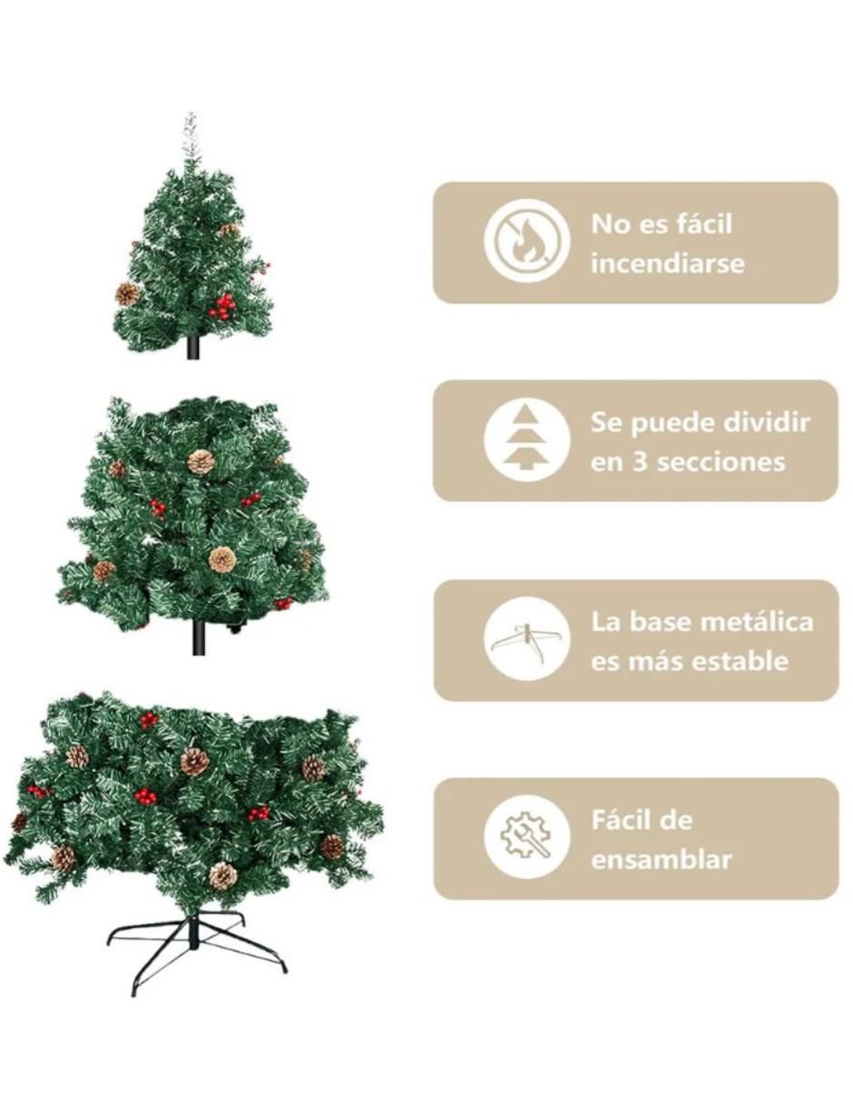 Árbol de navidad con 300 luces 4