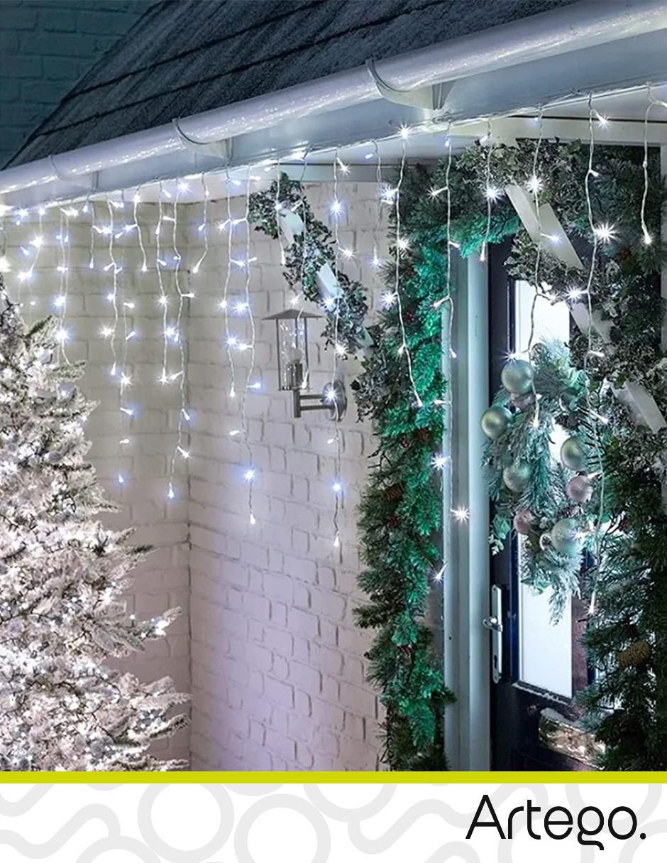 Serie funciones led navidad cascada con 192 focos 6
