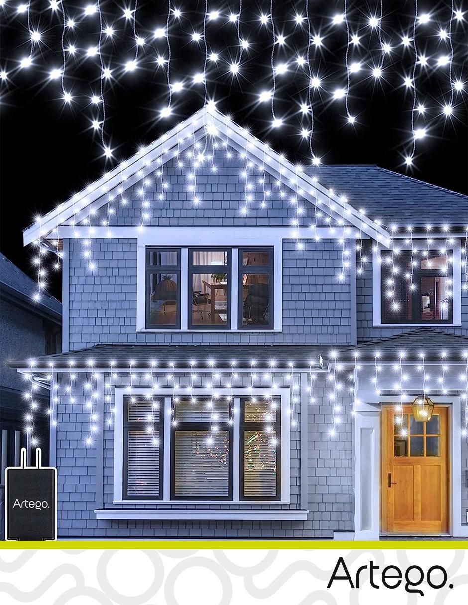 Serie funciones led navidad cascada con 192 focos 7