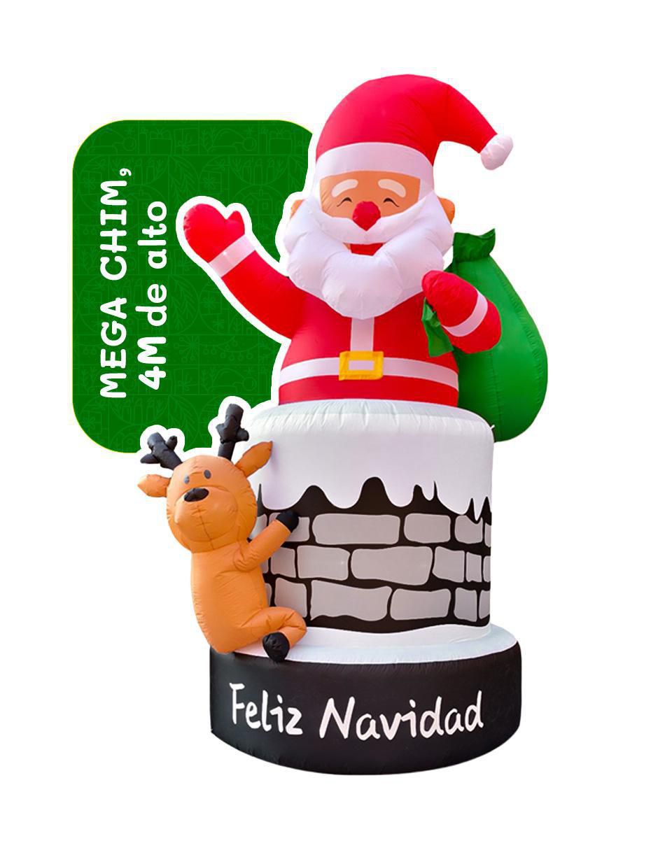 Inflable decorativo forma de chimenea