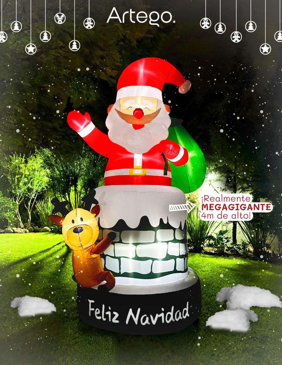 Inflable decorativo forma de chimenea 3