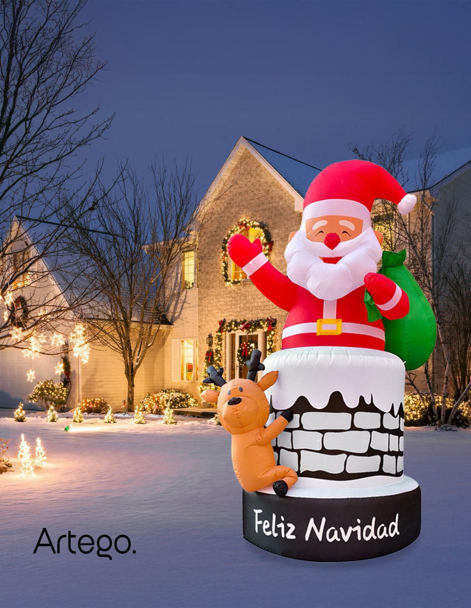 Inflable decorativo forma de chimenea 6