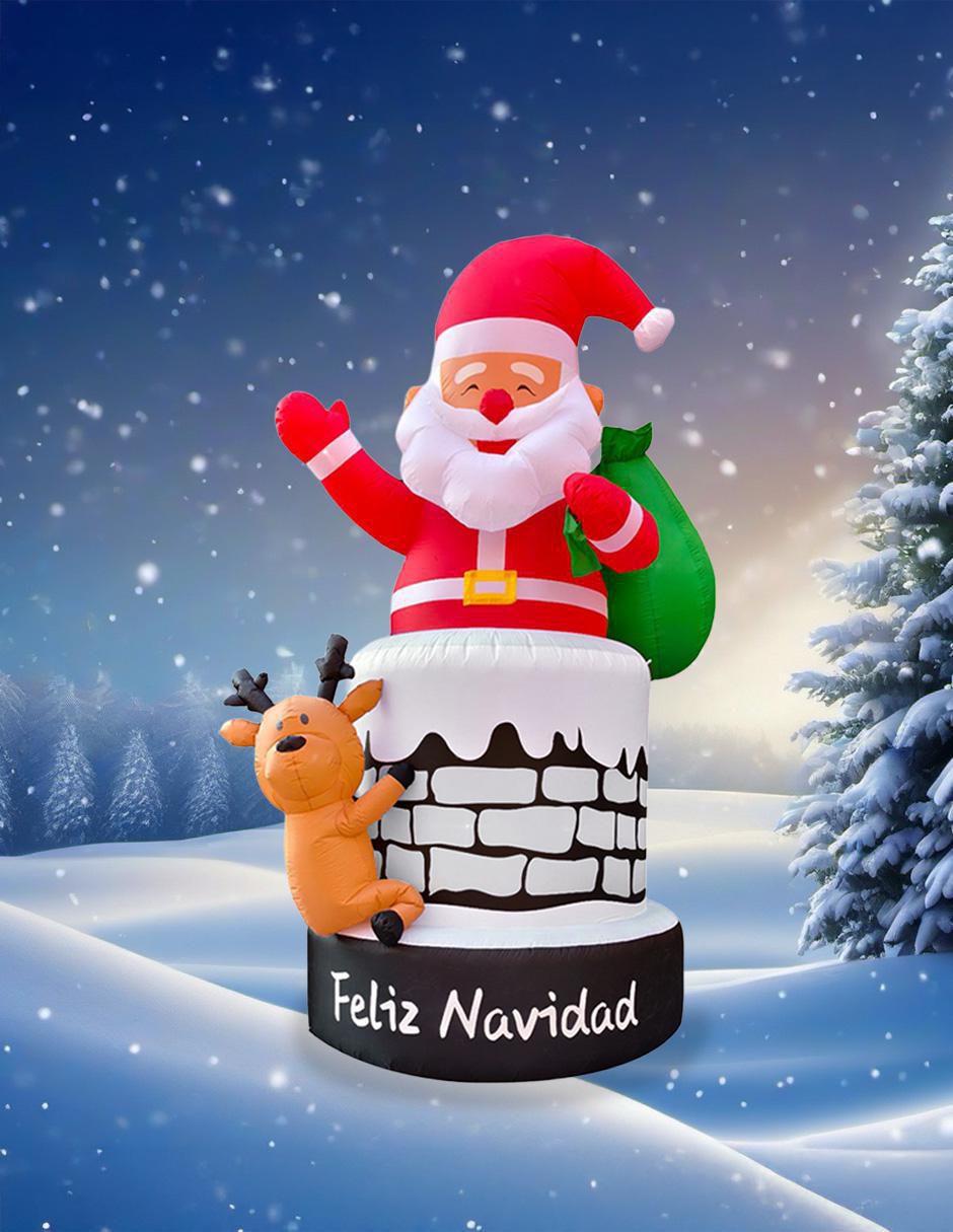 Inflable decorativo forma de chimenea 7