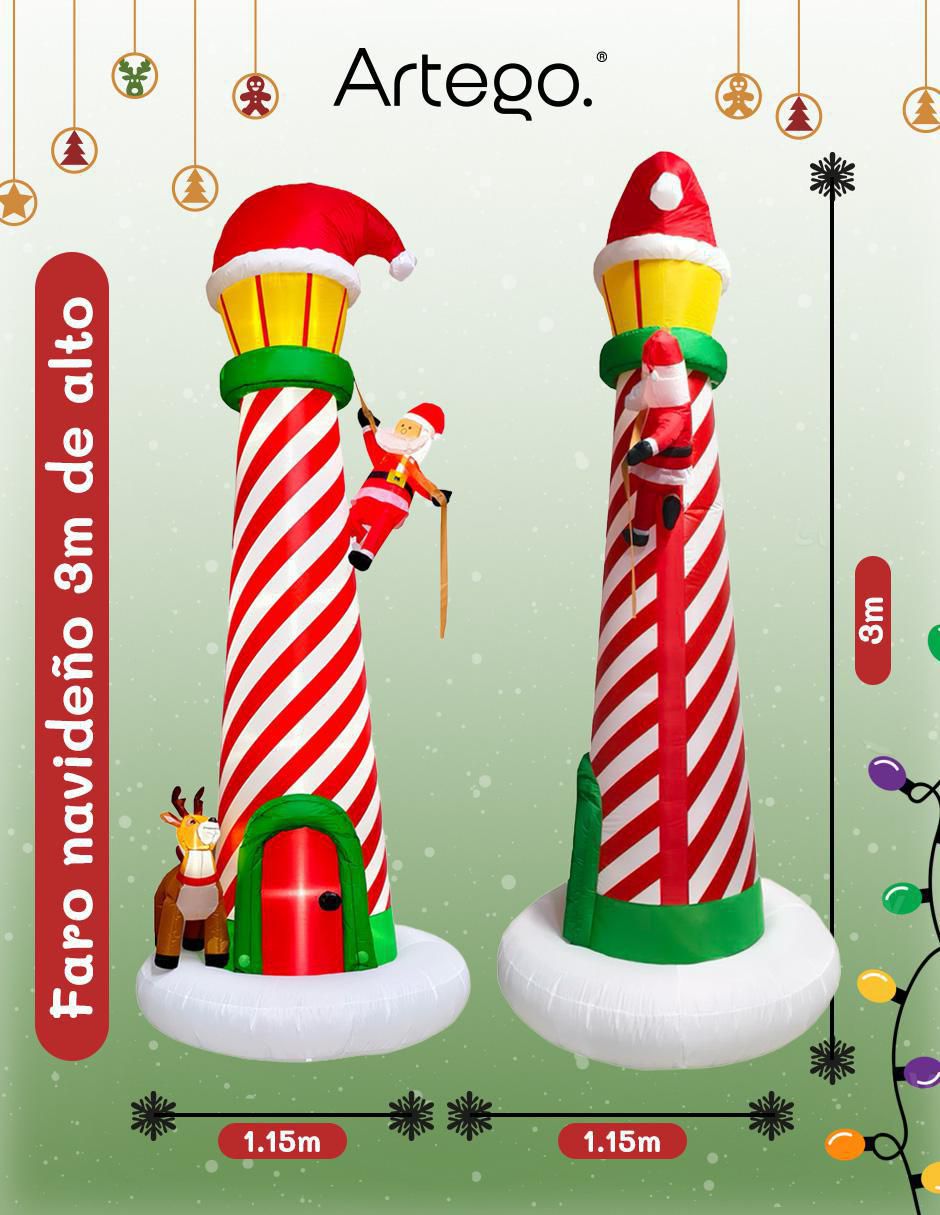 Inflable decorativo forma de faro 7