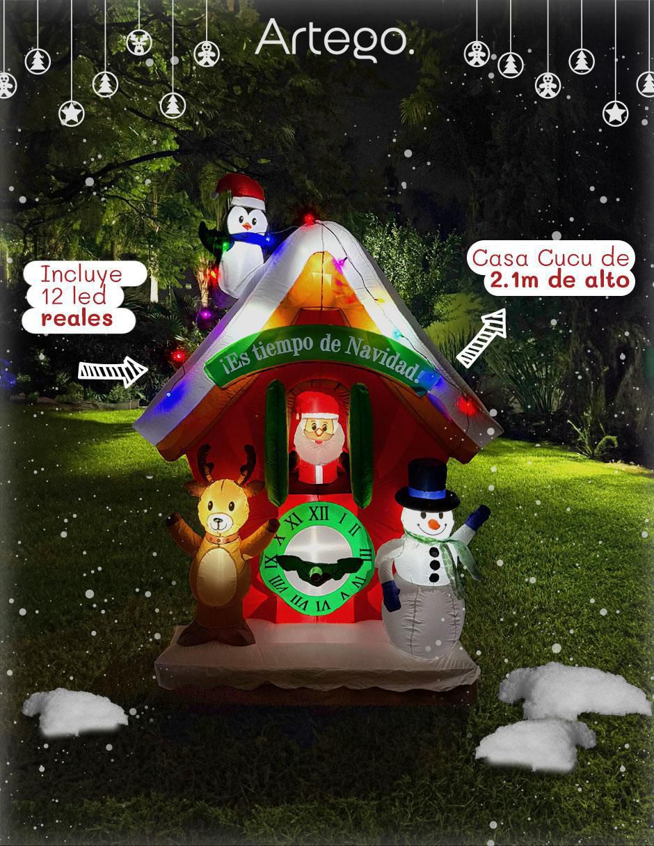 Inflable decorativo forma de Santa Claus 3