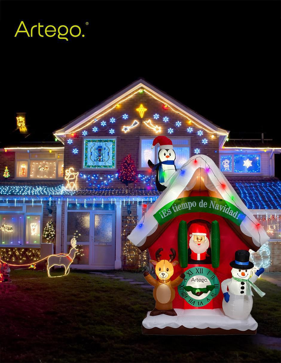 Inflable decorativo forma de Santa Claus 6