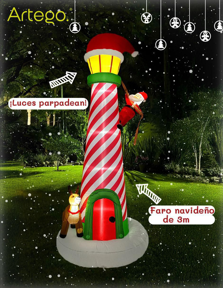 Inflable decorativo forma de faro 2