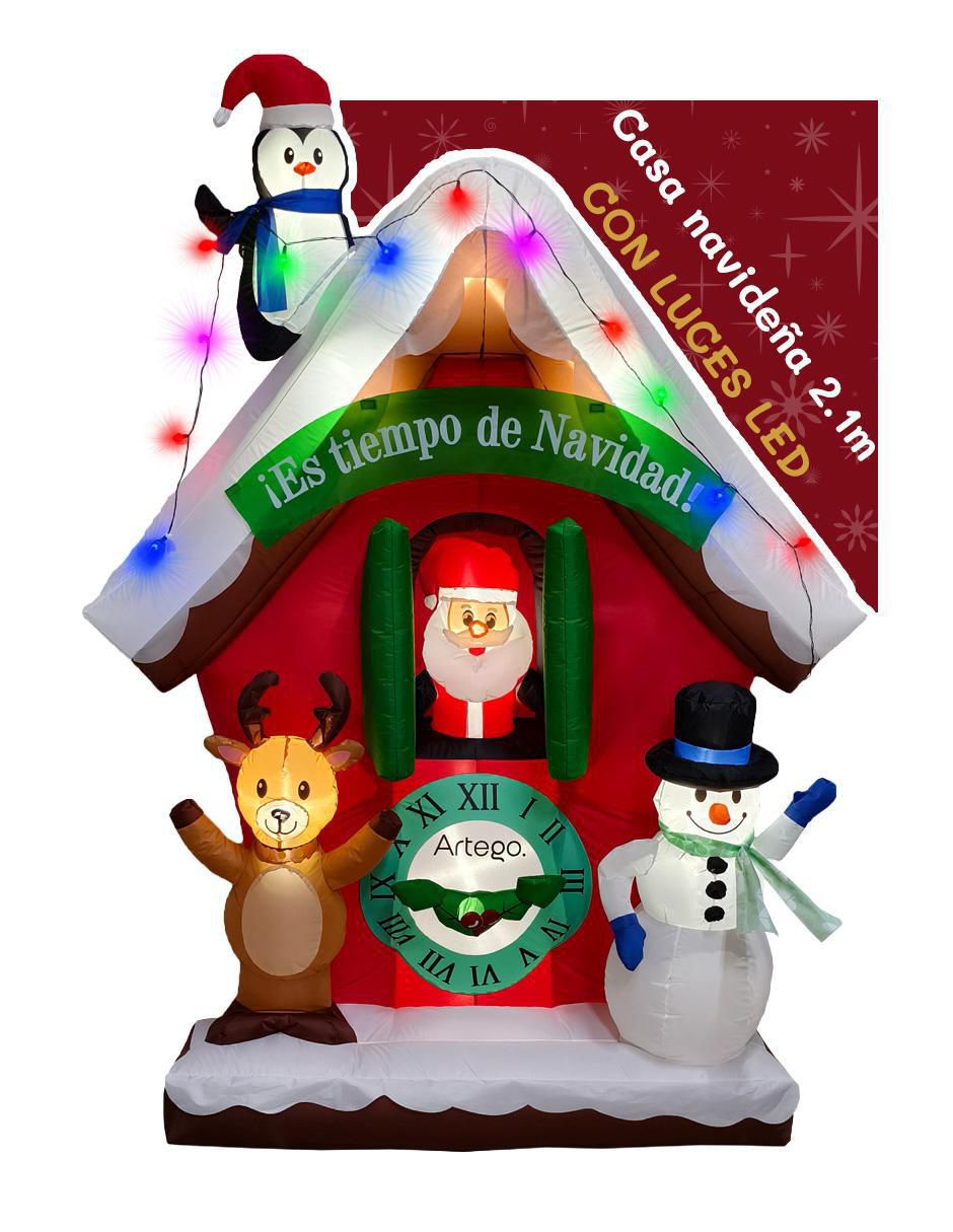 Inflable decorativo forma de santa claus Inflable decorativo forma de santa claus