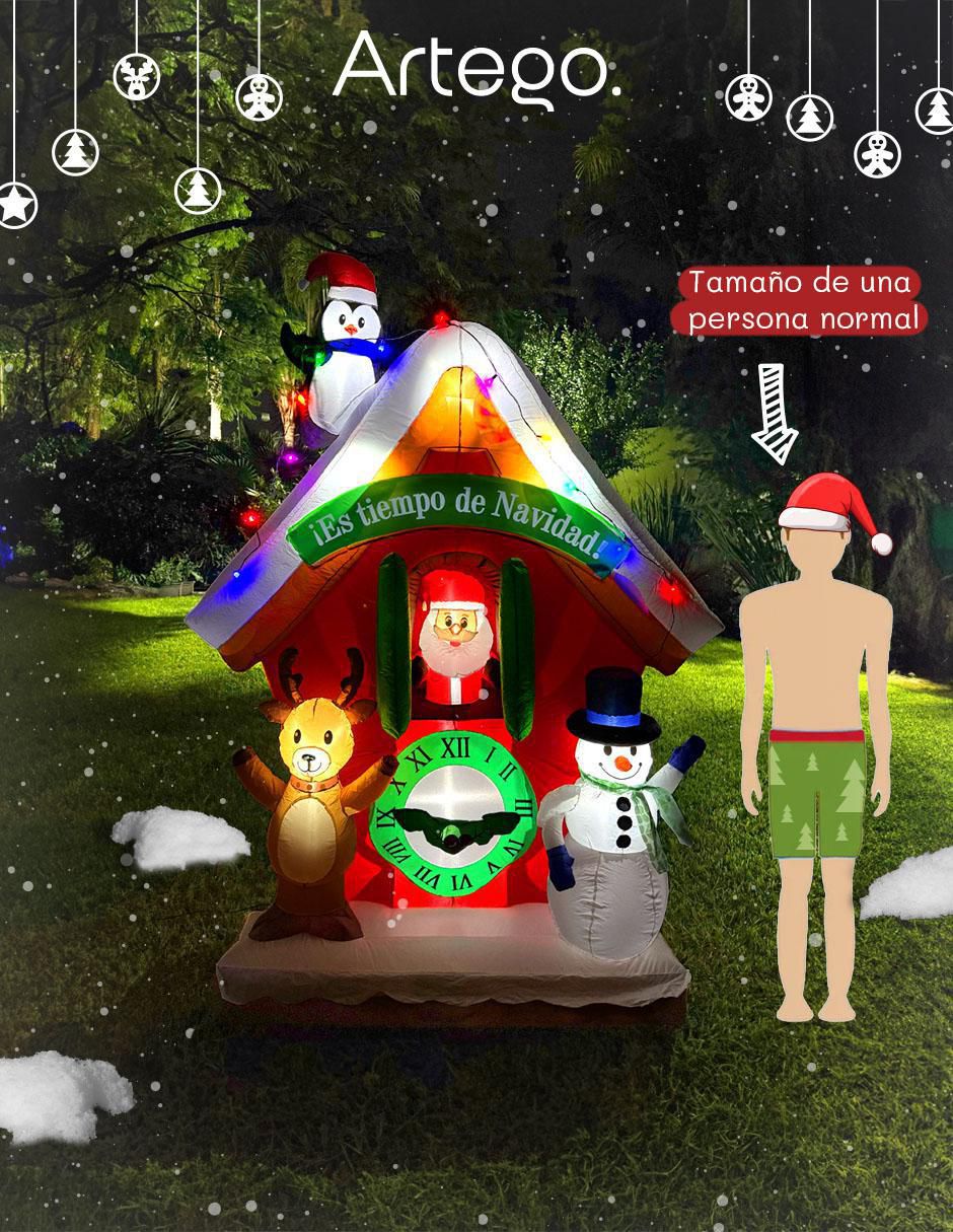Inflable decorativo forma de santa claus 5