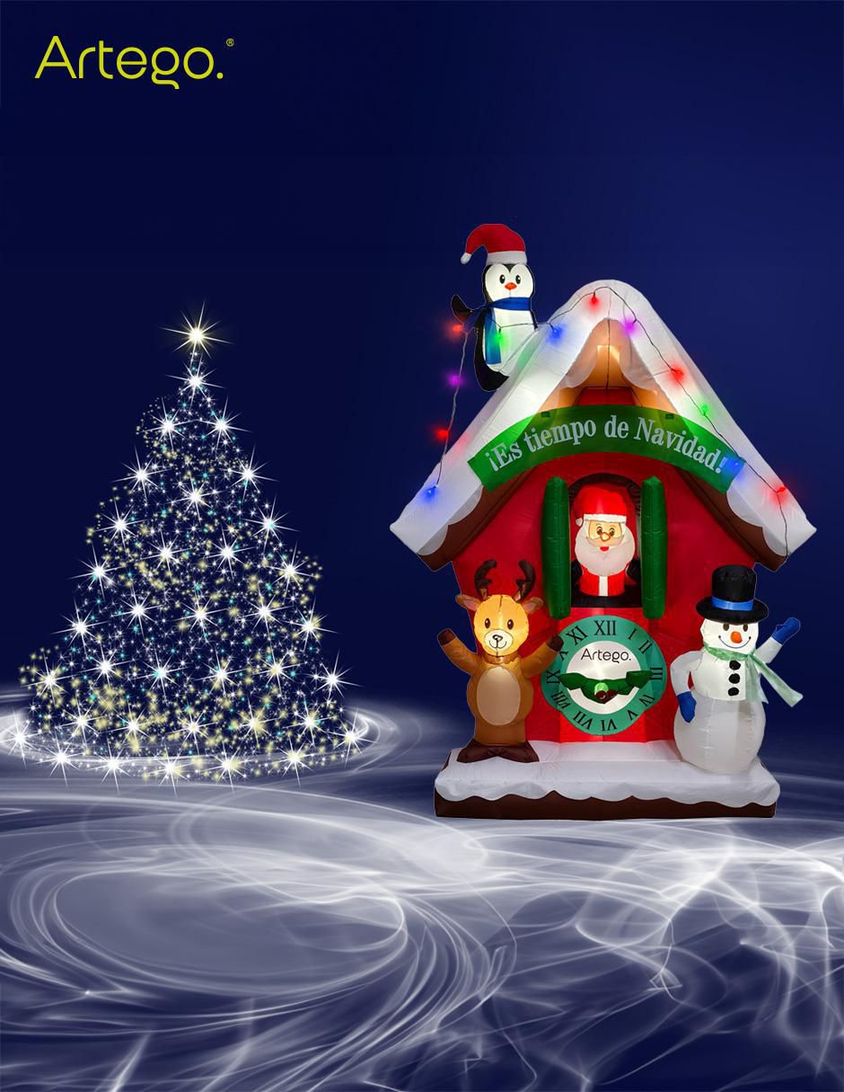 Inflable decorativo forma de santa claus 7