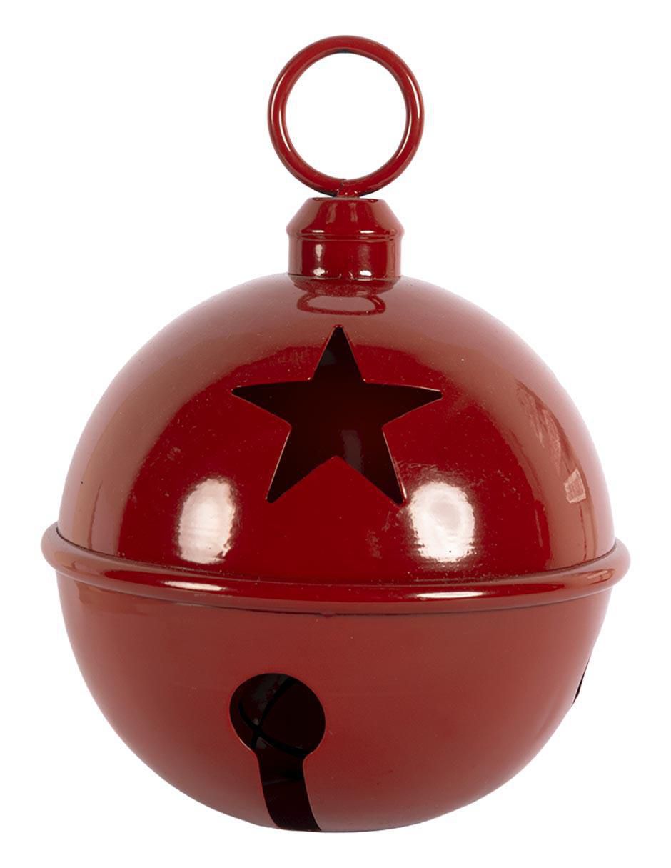 Figura decorativa de cascabel Navidad de metal 3