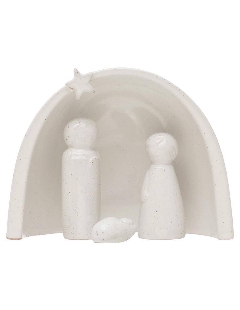 Figura decorativa de nacimiento Navidad de cerámica 3