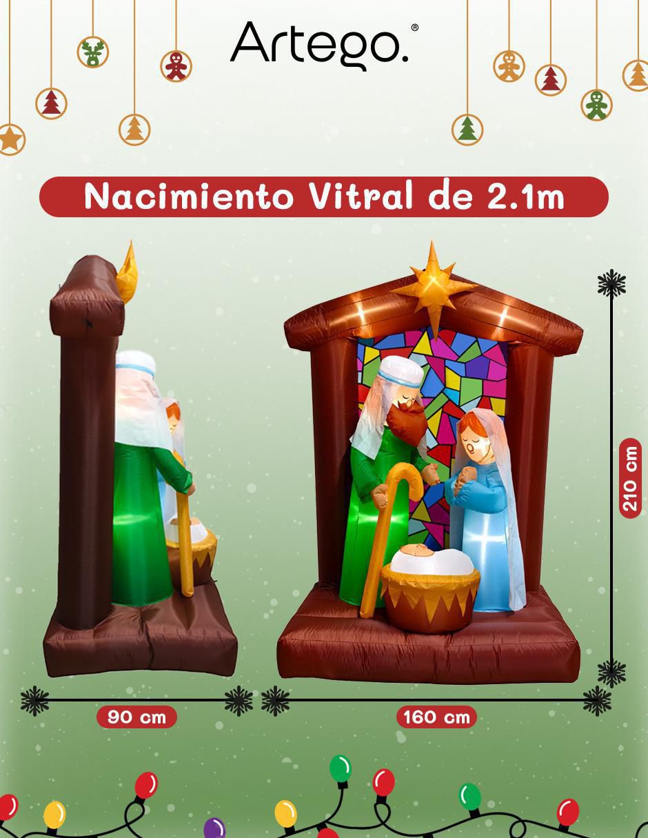 Inflable de escritorio forma de nacimiento 2