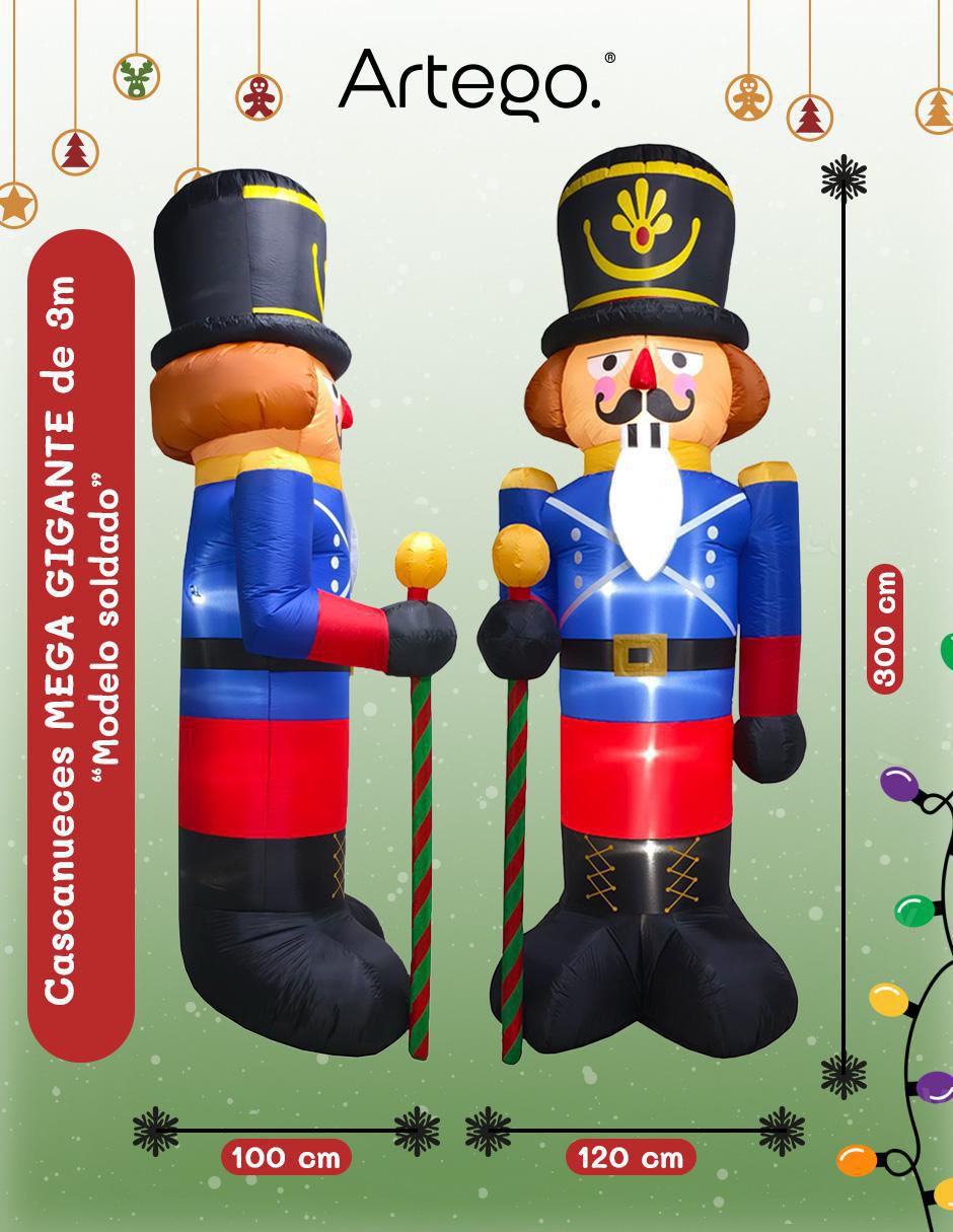 Inflable decorativo forma de cascanueces 6