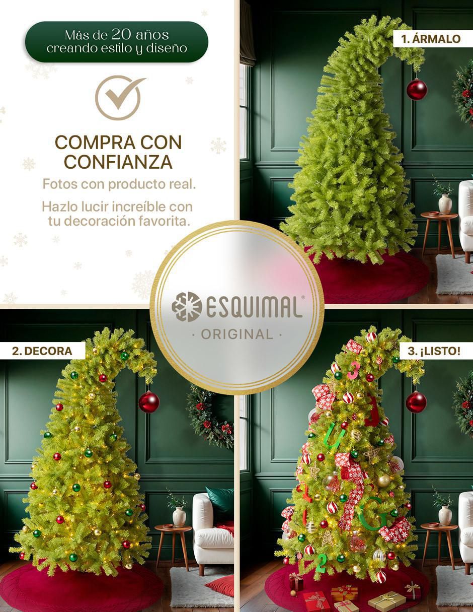 Árbol de navidad Gorro de Santa más Kit de esferas 5