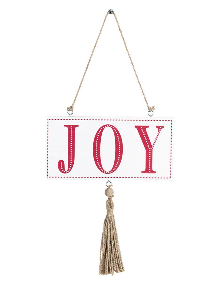 Figura decorativa de letrero Navidad LETRERO JOY de metal 2