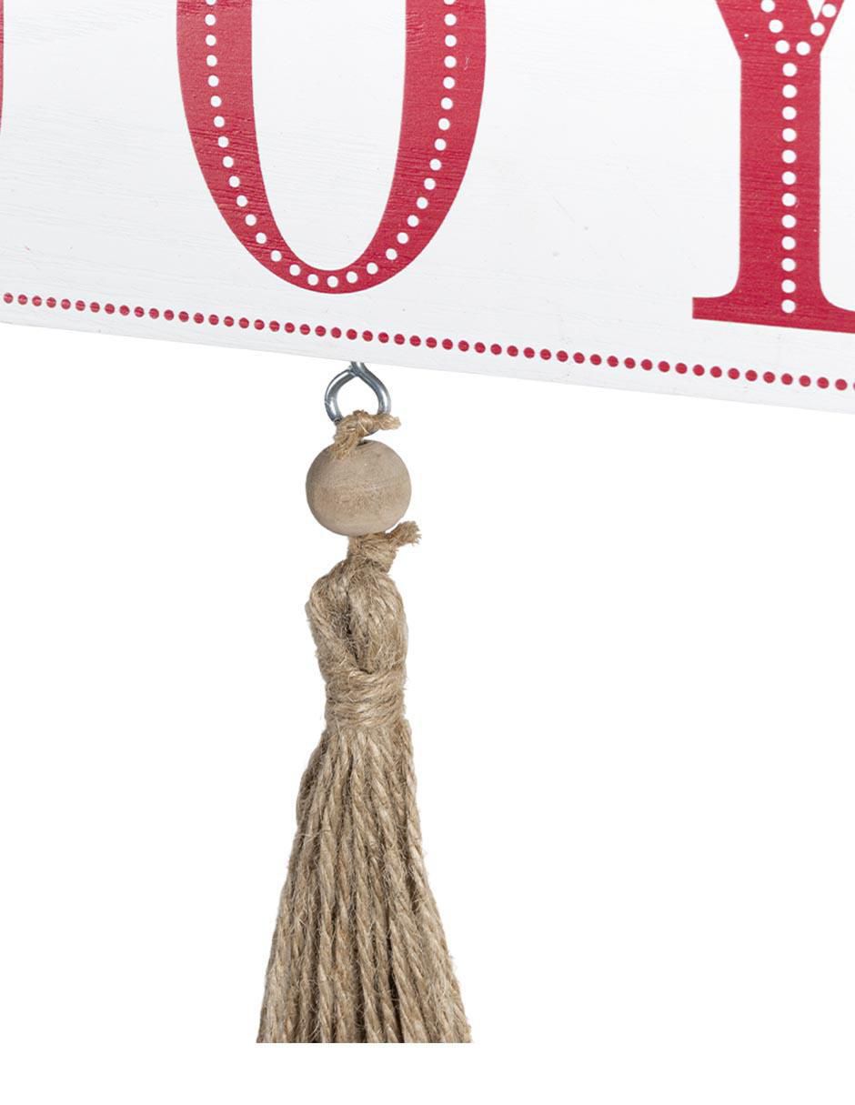 Figura decorativa de letrero Navidad LETRERO JOY de metal 4
