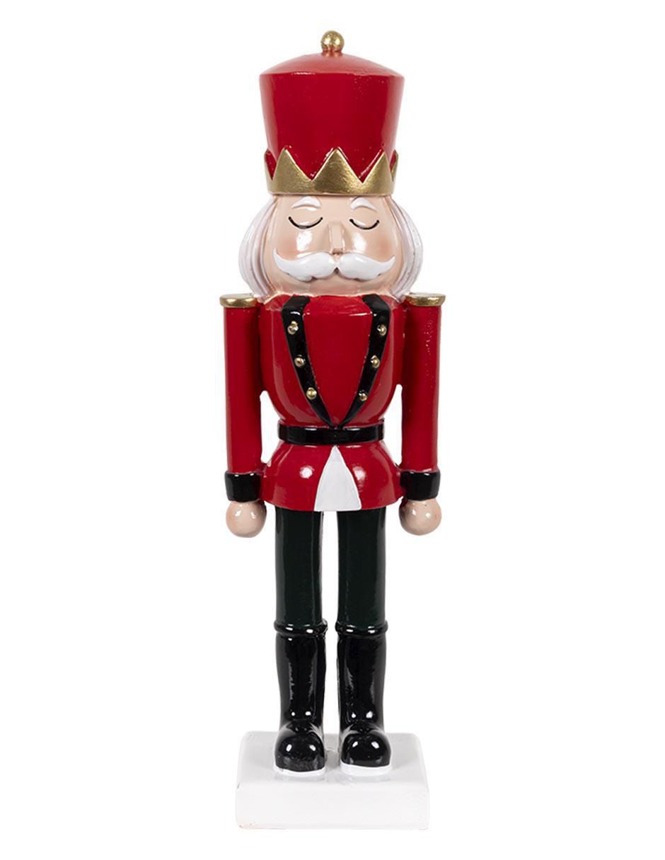 Figura decorativa de soldado Navidad de resina