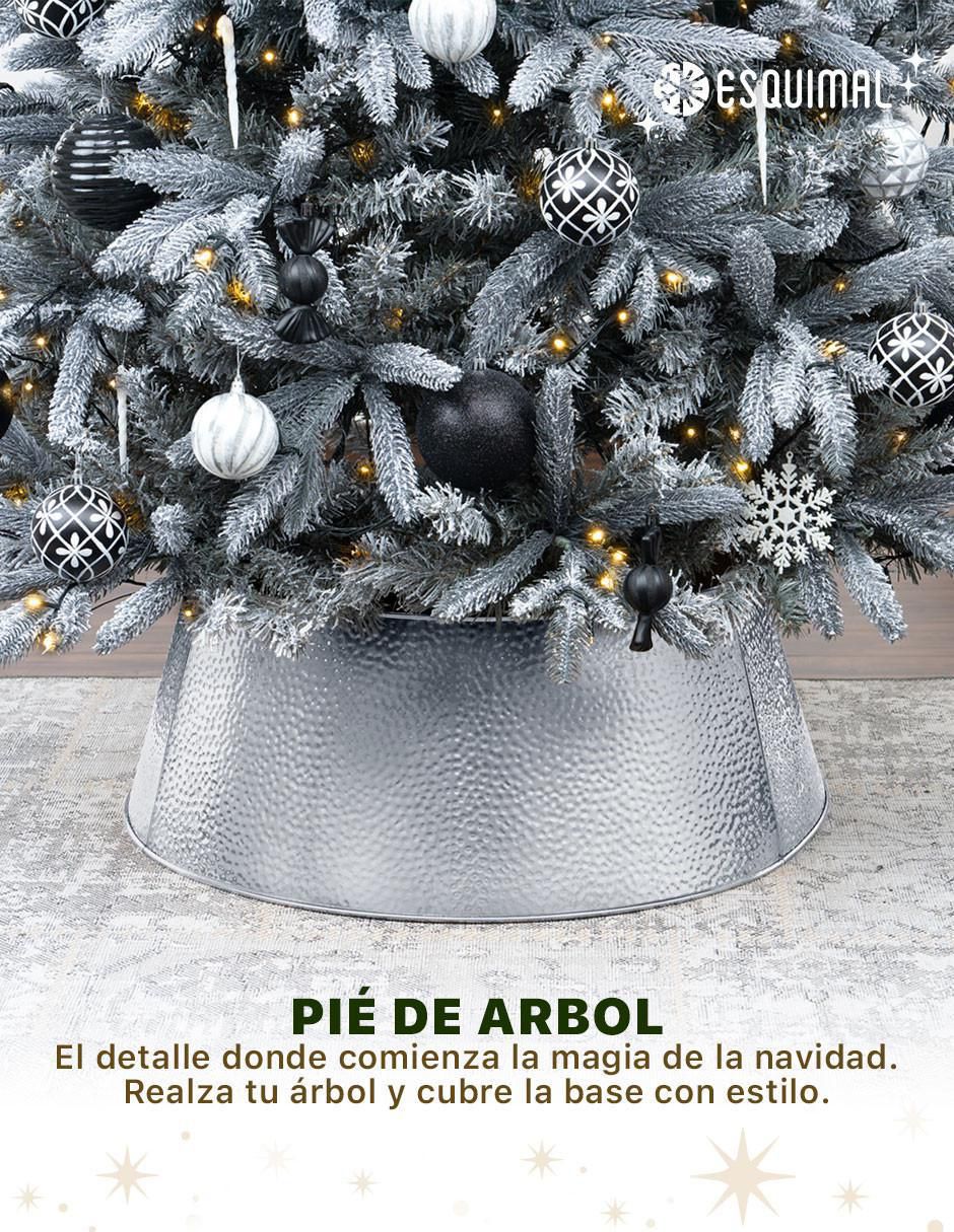 "pie de árbol" esquimal collar metálico  "estampado" liso