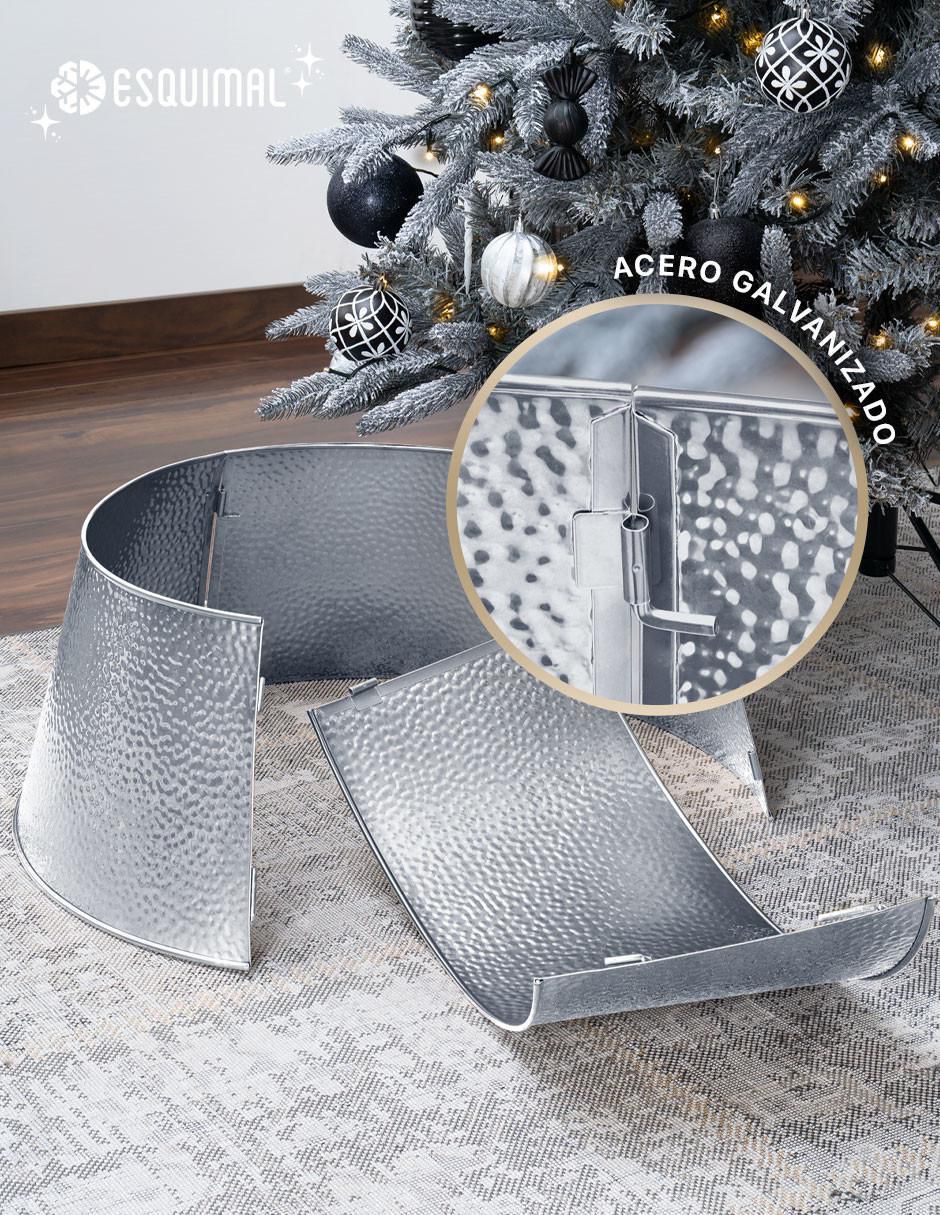 "pie de árbol" esquimal collar metálico  "estampado" liso