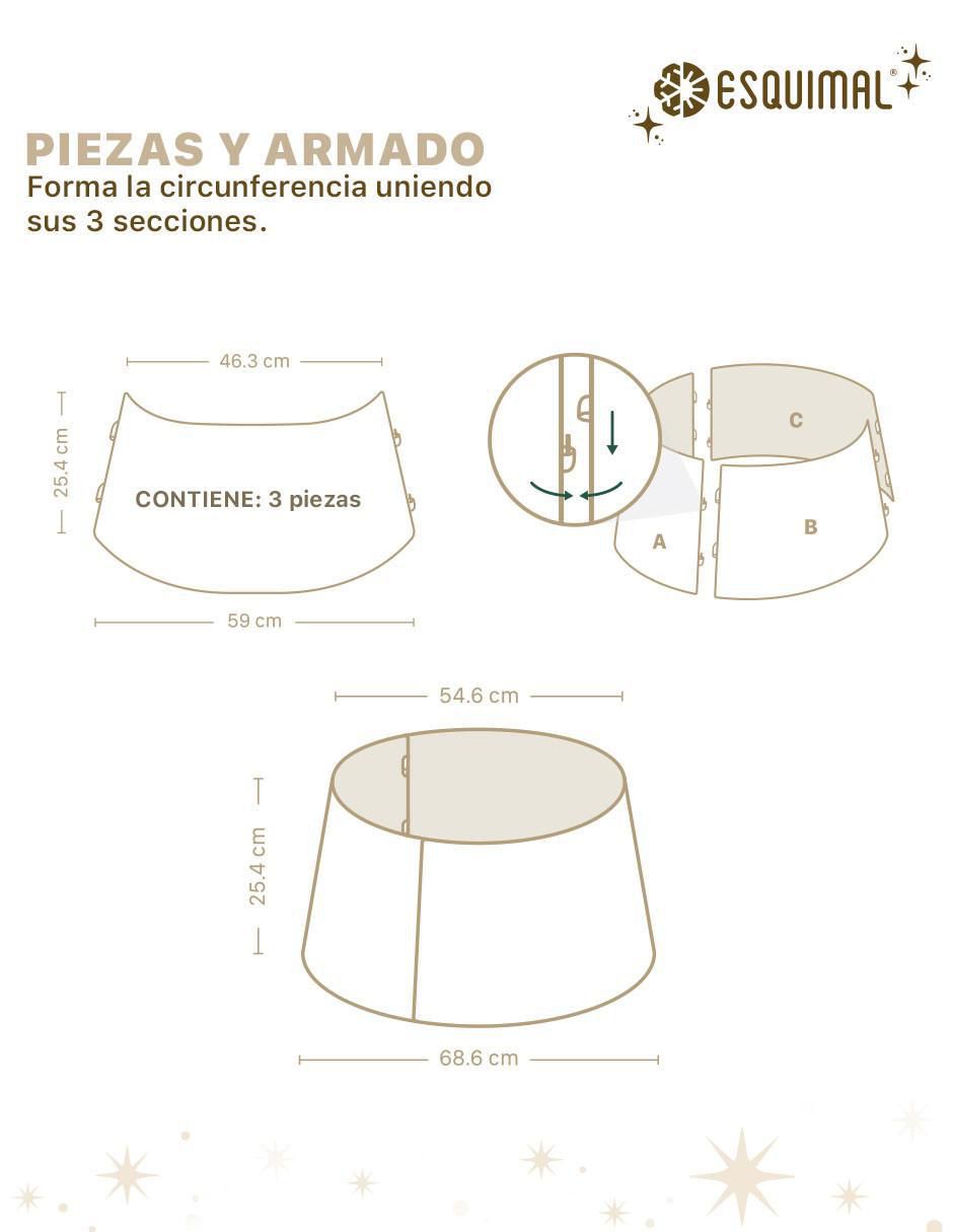 Pie de árbol estampado liso 6