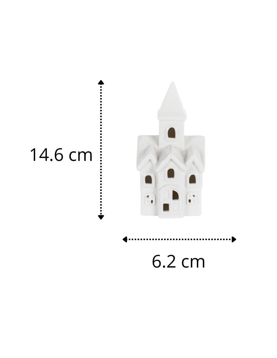 Set de figura decorativa de casa Navidad de cerámica 2