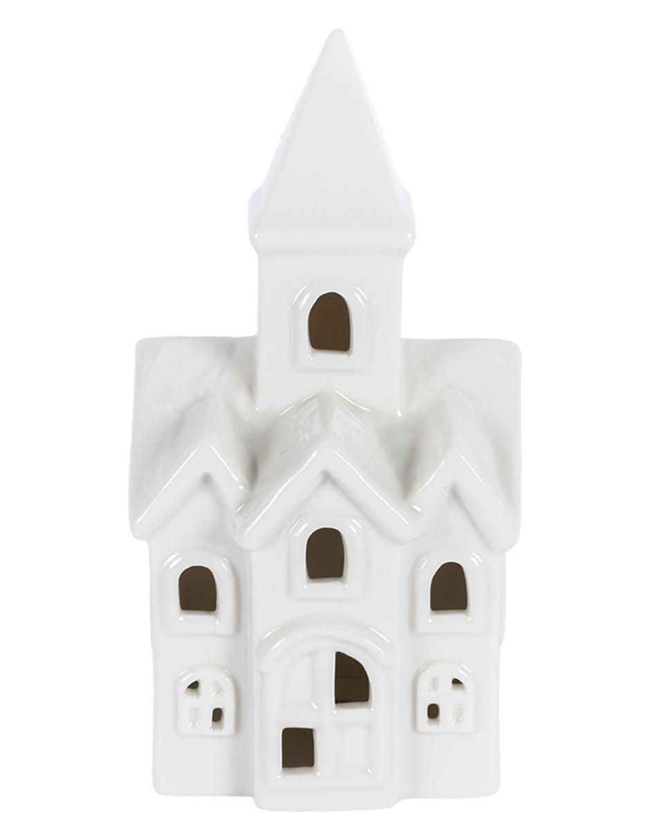 Set de figura decorativa de casa Navidad de cerámica 4