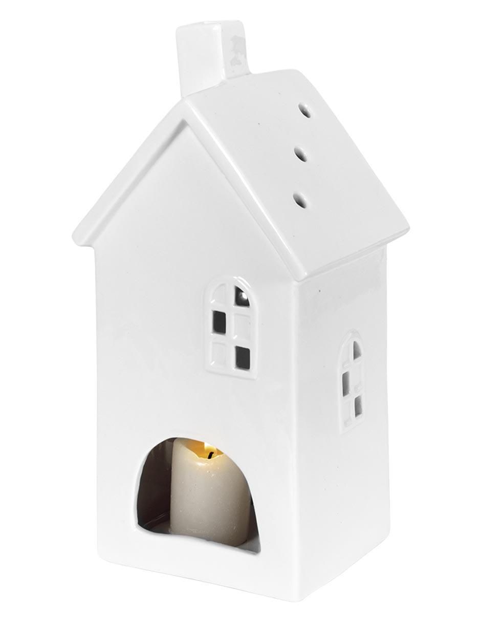 Set de figura decorativa de casa Navidad de cerámica 7