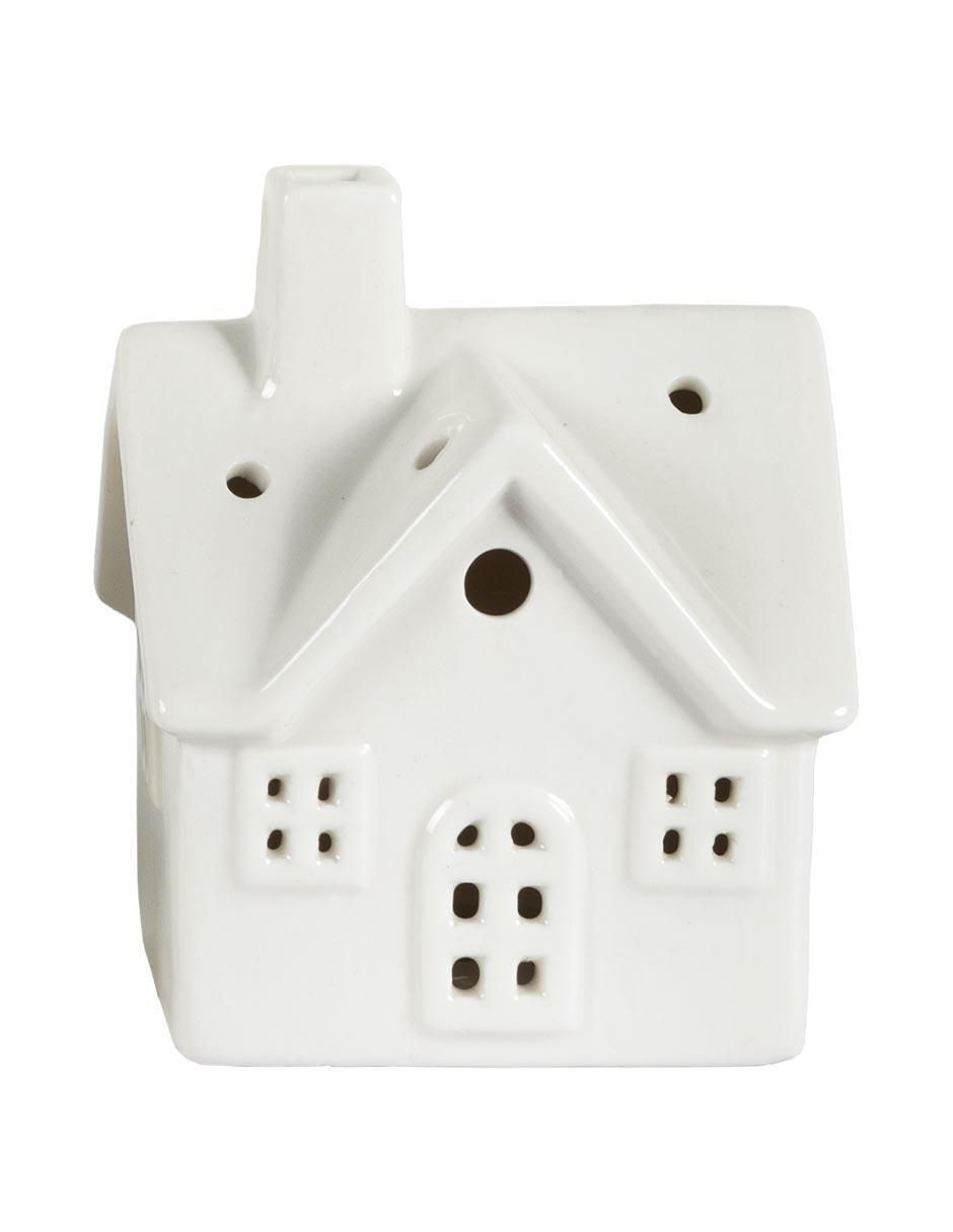 Figura decorativa de casa Navidad de cerámica 4
