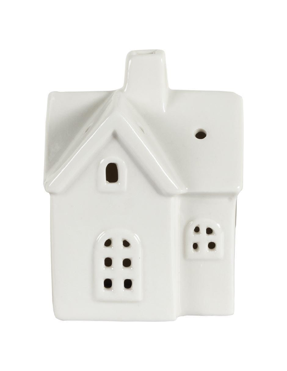 Figura decorativa de casa Navidad de cerámica 5