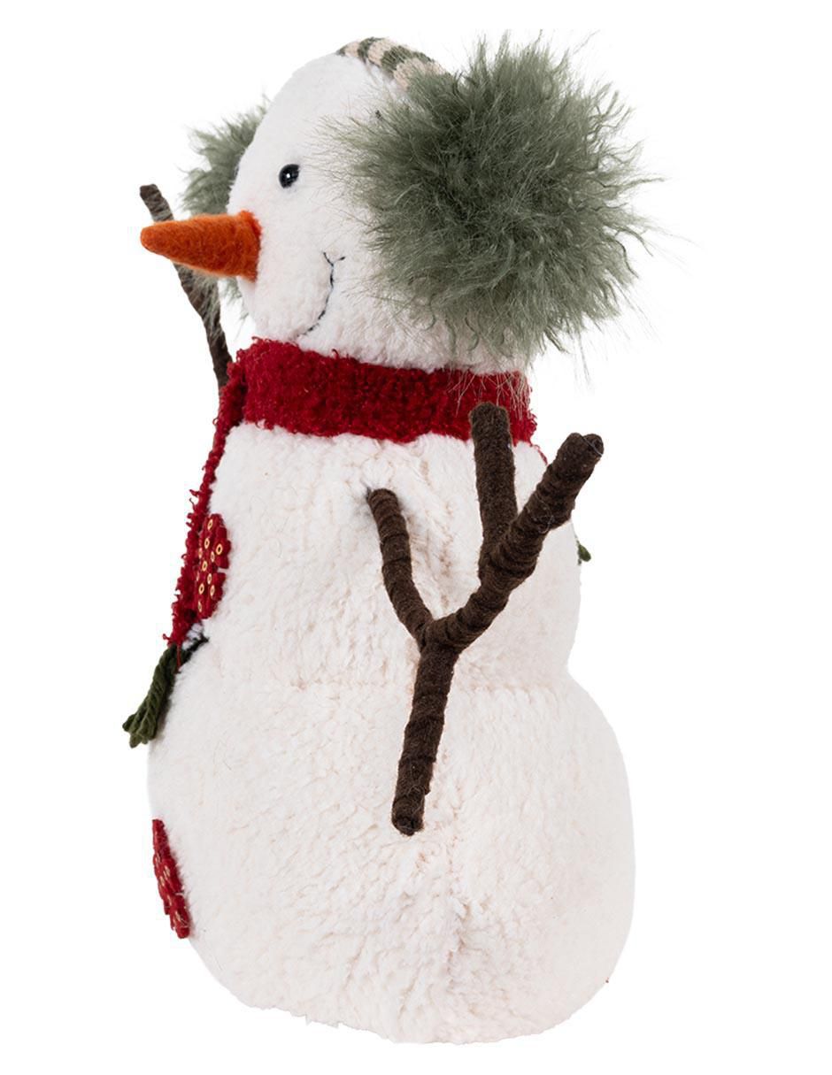 Figura de tela de muñeco nieve Navidad 4