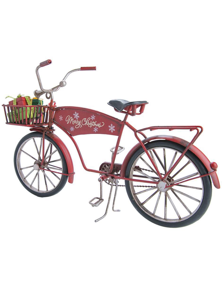 Figura decorativa de bicicleta de metal 4